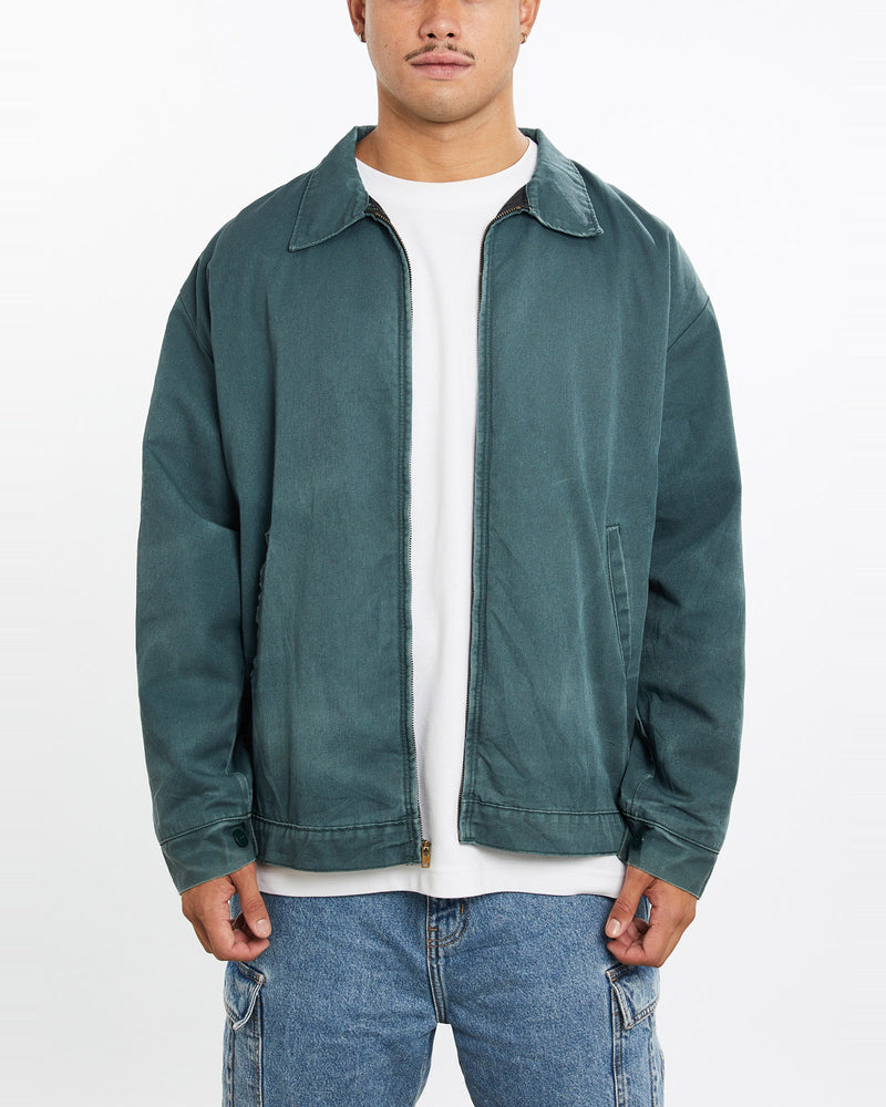 Vintage, Mechanic, Jacket, The Real Deal, size extra large, colour Green, newtown, sydney, australia, thrift store, opshop, preloved, secondhand, sustainable, retro, antique, 70s, 80s, 90s, 2000s, 00s, fashion, clothing, streetwear, trendy, garment, style, boutique, store, shop, archive, sale, cheap, best, top, Jackets