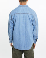 Vintage, 90s, Levi's, Denim, Button, Up, Shirt, The Real Deal, size medium, colour Blue, newtown, sydney, australia, thrift store, opshop, preloved, secondhand, sustainable, retro, antique, 70s, 80s, 90s, 2000s, 00s, fashion, clothing, streetwear, trendy, garment, style, boutique, store, shop, archive, sale, cheap, best, top, Shirts