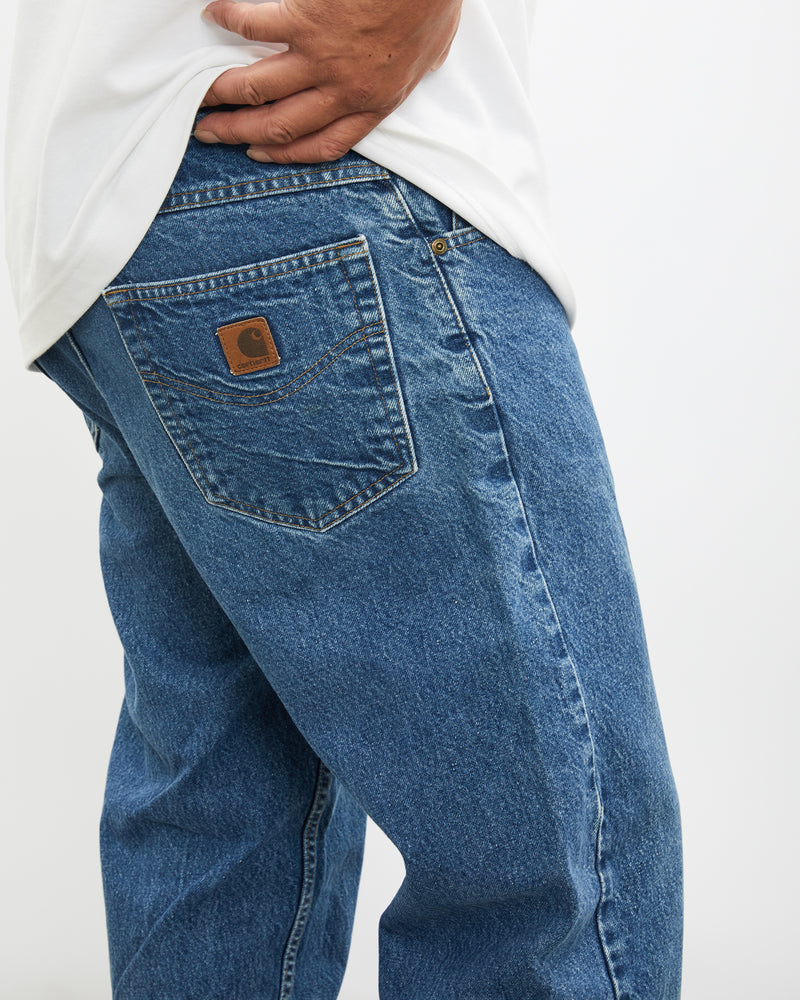 Vintage Carhartt Denim Jeans <br>38" , The Real Deal , newtown, sydney, australia, thrift store, opshop, preloved, secondhand, sustainable, retro, antique, 70s, 80s, 90s, 2000s, 00s, fashion, clothing, streetwear, trendy, garment, style, boutique, store, shop, archive, sale, cheap, best, top