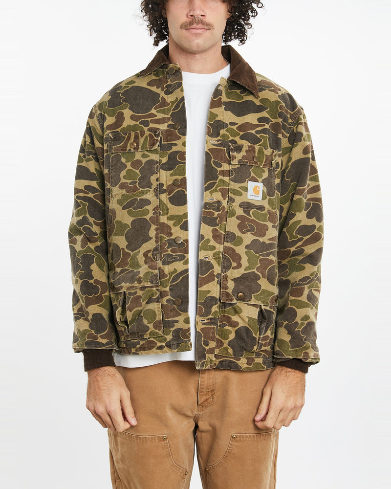 Vintage 80s Carhartt 'Arctic' Duck Camo Workwear Jacket L