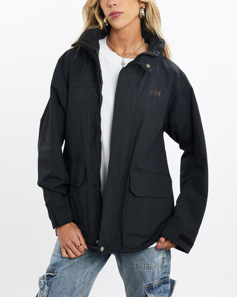 Vintage, 90s, Helly, Hansen, Windbreaker, Jacket, The Real Deal, size small, colour Black, newtown, sydney, australia, thrift store, opshop, preloved, secondhand, sustainable, retro, antique, 70s, 80s, 90s, 2000s, 00s, fashion, clothing, streetwear, trendy, garment, style, boutique, store, shop, archive, sale, cheap, best, top, Jackets