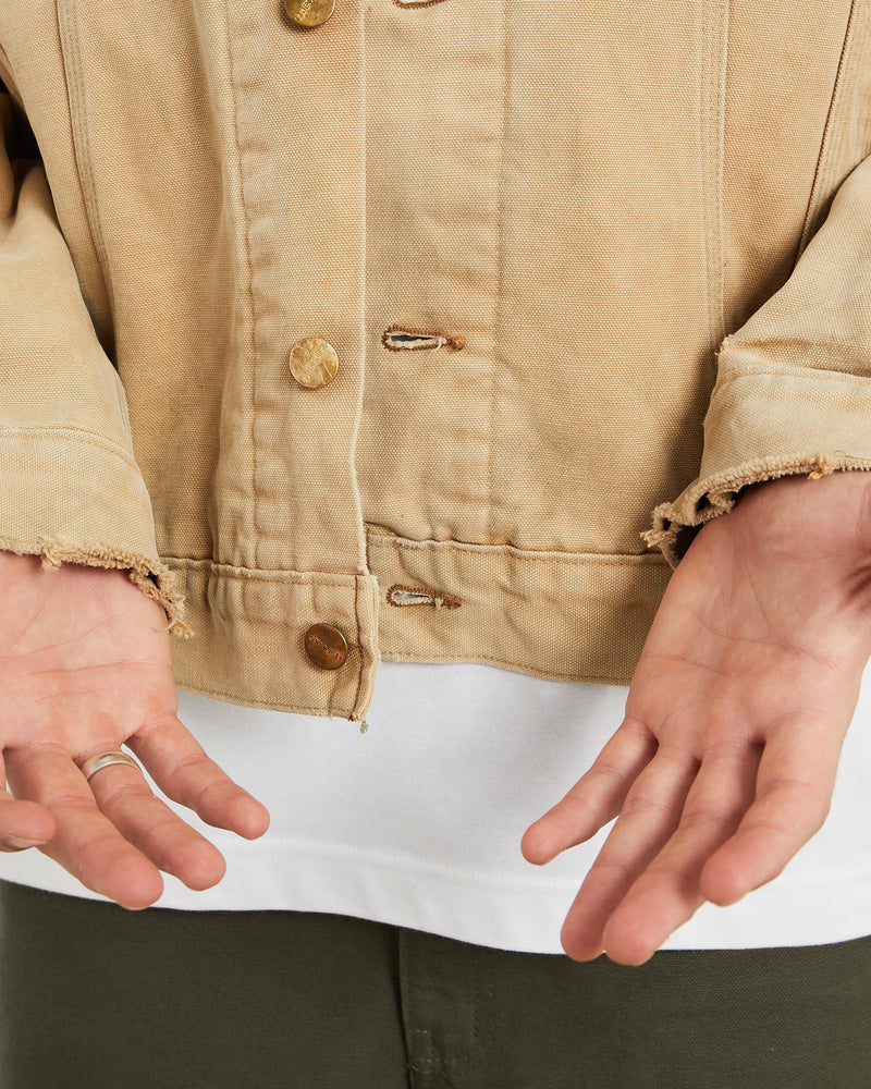 Vintage, Carhartt, Dayton, Trucker', Jacket, The Real Deal, size extra large, colour Beige, newtown, sydney, australia, thrift store, opshop, preloved, secondhand, sustainable, retro, antique, 70s, 80s, 90s, 2000s, 00s, fashion, clothing, streetwear, trendy, garment, style, boutique, store, shop, archive, sale, cheap, best, top, Jackets