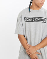 Vintage, 90s, Independent, Truck, Co., Tee, The Real Deal, size extra large, colour Grey, newtown, sydney, australia, thrift store, opshop, preloved, secondhand, sustainable, retro, antique, 70s, 80s, 90s, 2000s, 00s, fashion, clothing, streetwear, trendy, garment, style, boutique, store, shop, archive, sale, cheap, best, top, T-Shirts