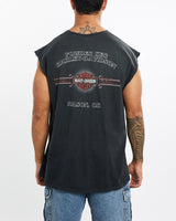 Vintage, Harley, Davidson, Tank, The Real Deal, size extra large, colour Grey, newtown, sydney, australia, thrift store, opshop, preloved, secondhand, sustainable, retro, antique, 70s, 80s, 90s, 2000s, 00s, fashion, clothing, streetwear, trendy, garment, style, boutique, store, shop, archive, sale, cheap, best, top, T-Shirts