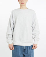 Vintage, 90s, Lee, Blank, Heavyweight, Sweatshirt, The Real Deal, size extra large, colour Grey, newtown, sydney, australia, thrift store, opshop, preloved, secondhand, sustainable, retro, antique, 70s, 80s, 90s, 2000s, 00s, fashion, clothing, streetwear, trendy, garment, style, boutique, store, shop, archive, sale, cheap, best, top, Sweats and hoodies