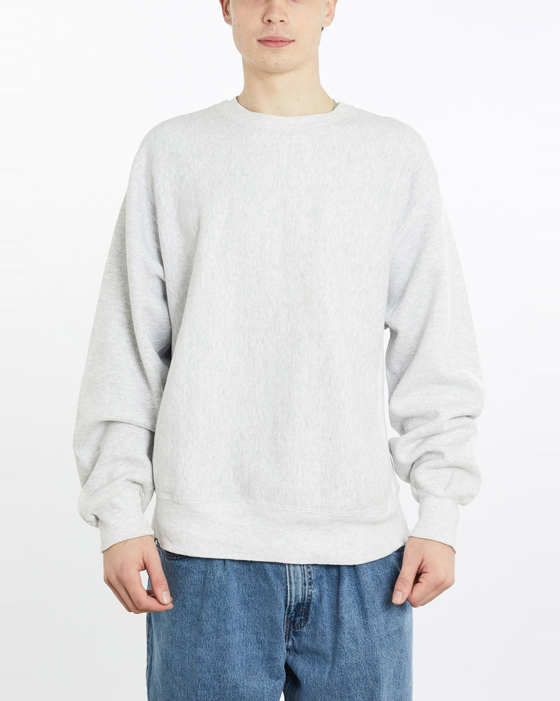 Vintage, 90s, Lee, Blank, Heavyweight, Sweatshirt, The Real Deal, size extra large, colour Grey, newtown, sydney, australia, thrift store, opshop, preloved, secondhand, sustainable, retro, antique, 70s, 80s, 90s, 2000s, 00s, fashion, clothing, streetwear, trendy, garment, style, boutique, store, shop, archive, sale, cheap, best, top, Sweats and hoodies