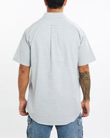 Vintage, 90s, Polo, Ralph, Lauren, Short, Sleeve, Button, Up, Shirt, The Real Deal, size extra large, colour Blue, newtown, sydney, australia, thrift store, opshop, preloved, secondhand, sustainable, retro, antique, 70s, 80s, 90s, 2000s, 00s, fashion, clothing, streetwear, trendy, garment, style, boutique, store, shop, archive, sale, cheap, best, top, Shirts