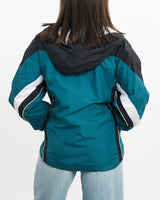 Vintage, NFL, Philadelphia, Eagles, Windbreaker, Jacket, The Real Deal, size double extra small, colour Multicolour, newtown, sydney, australia, thrift store, opshop, preloved, secondhand, sustainable, retro, antique, 70s, 80s, 90s, 2000s, 00s, fashion, clothing, streetwear, trendy, garment, style, boutique, store, shop, archive, sale, cheap, best, top, Jackets