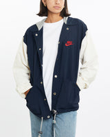 Vintage, 90s, Nike, Athletic, Hooded, Coaches, Jacket, The Real Deal, size small, colour Multicolour, newtown, sydney, australia, thrift store, opshop, preloved, secondhand, sustainable, retro, antique, 70s, 80s, 90s, 2000s, 00s, fashion, clothing, streetwear, trendy, garment, style, boutique, store, shop, archive, sale, cheap, best, top, Jackets