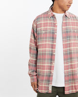 Vintage, 90s, Polo, Ralph, Lauren, Flannelette, Button, Up, Shirt, The Real Deal, size large, colour Pink, newtown, sydney, australia, thrift store, opshop, preloved, secondhand, sustainable, retro, antique, 70s, 80s, 90s, 2000s, 00s, fashion, clothing, streetwear, trendy, garment, style, boutique, store, shop, archive, sale, cheap, best, top, Shirts