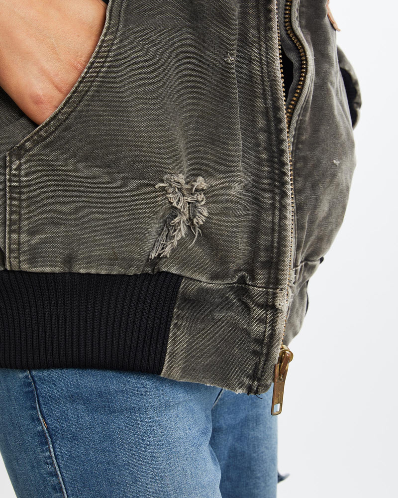 Vintage, Carhartt, Active', Jacket, The Real Deal, size medium, colour Grey, newtown, sydney, australia, thrift store, opshop, preloved, secondhand, sustainable, retro, antique, 70s, 80s, 90s, 2000s, 00s, fashion, clothing, streetwear, trendy, garment, style, boutique, store, shop, archive, sale, cheap, best, top, Jackets