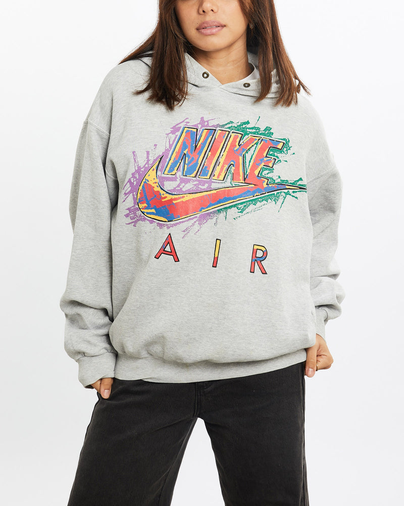 Vintage, 90s, Nike, Air, Hooded, Sweatshirt, The Real Deal, size extra small, colour Green, newtown, sydney, australia, thrift store, opshop, preloved, secondhand, sustainable, retro, antique, 70s, 80s, 90s, 2000s, 00s, fashion, clothing, streetwear, trendy, garment, style, boutique, store, shop, archive, sale, cheap, best, top, Sweats and hoodies