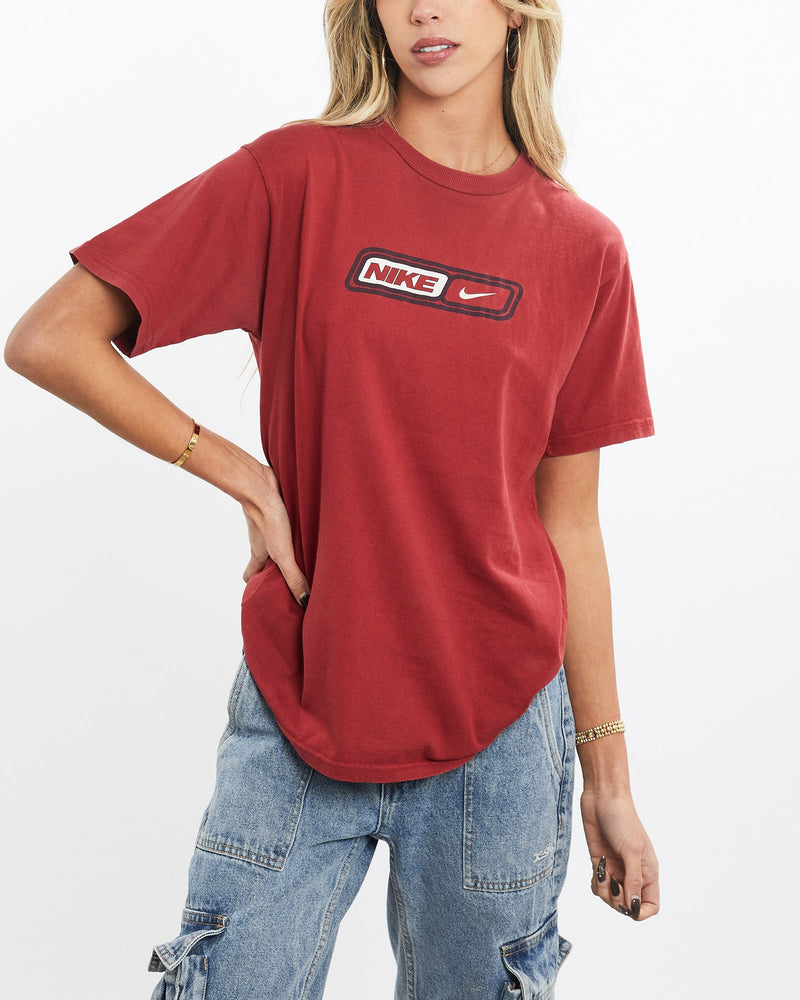 Vintage, 90s, Nike, Tee, The Real Deal, size extra small, colour Red, newtown, sydney, australia, thrift store, opshop, preloved, secondhand, sustainable, retro, antique, 70s, 80s, 90s, 2000s, 00s, fashion, clothing, streetwear, trendy, garment, style, boutique, store, shop, archive, sale, cheap, best, top, T-Shirts
