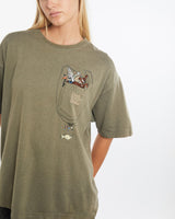 Vintage, Looney, Tunes, Cartoon, Pocket, Tee, The Real Deal, size large, colour Green, newtown, sydney, australia, thrift store, opshop, preloved, secondhand, sustainable, retro, antique, 70s, 80s, 90s, 2000s, 00s, fashion, clothing, streetwear, trendy, garment, style, boutique, store, shop, archive, sale, cheap, best, top, T-Shirts