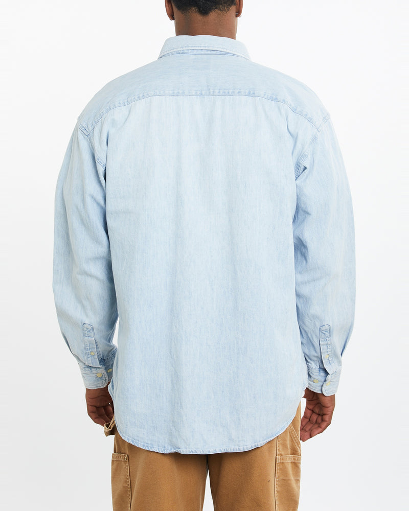 Vintage 90s GAP Denim Button Up Shirt <br>XL , The Real Deal , newtown, sydney, australia, thrift store, opshop, preloved, secondhand, sustainable, retro, antique, 70s, 80s, 90s, 2000s, 00s, fashion, clothing, streetwear, trendy, garment, style, boutique, store, shop, archive, sale, cheap, best, top