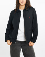 Vintage, 90s, Polo, Ralph, Lauren, Harrington, Jacket, The Real Deal, size medium, colour Black, newtown, sydney, australia, thrift store, opshop, preloved, secondhand, sustainable, retro, antique, 70s, 80s, 90s, 2000s, 00s, fashion, clothing, streetwear, trendy, garment, style, boutique, store, shop, archive, sale, cheap, best, top, Jackets