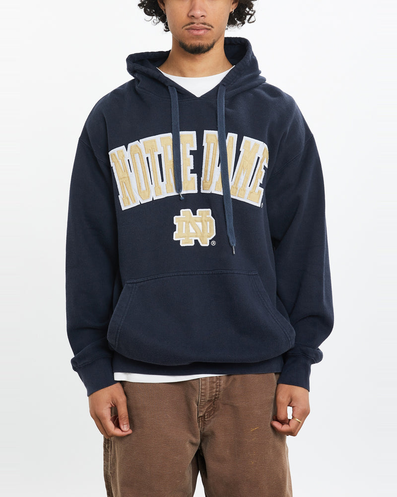 Vintage University of Notre Dame Hooded Sweatshirt <br>M , The Real Deal , newtown, sydney, australia, thrift store, opshop, preloved, secondhand, sustainable, retro, antique, 70s, 80s, 90s, 2000s, 00s, fashion, clothing, streetwear, trendy, garment, style, boutique, store, shop, archive, sale, cheap, best, top