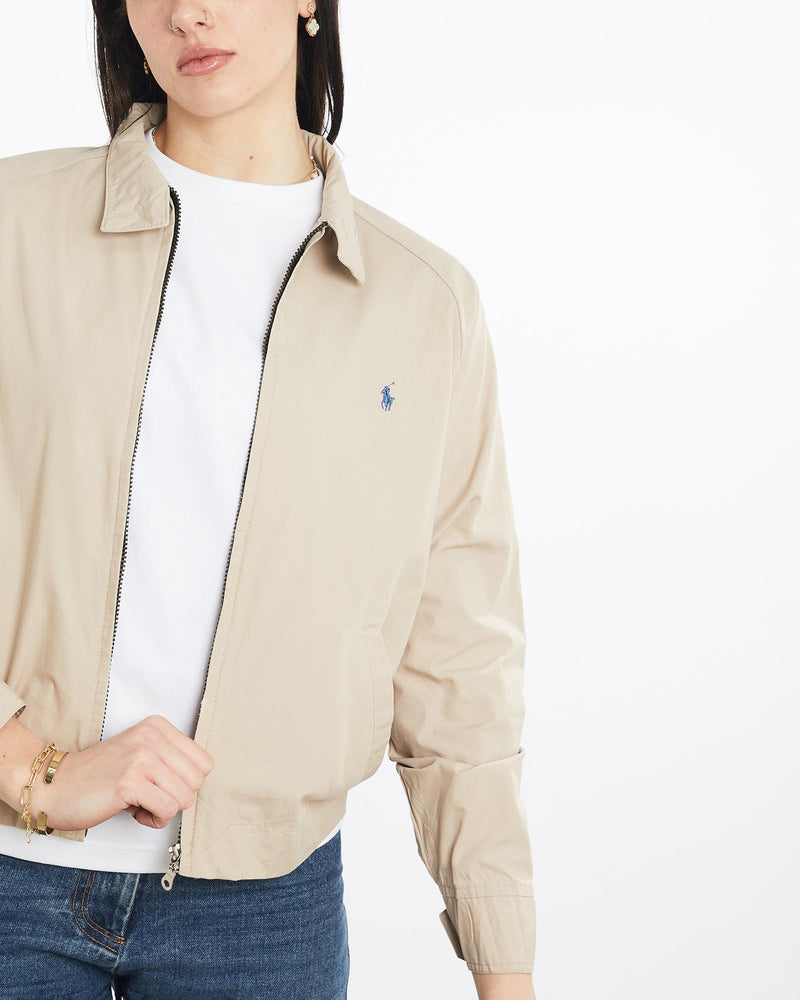 Vintage, 90s, Polo, Ralph, Lauren, Harrington, Jacket, The Real Deal, size medium, colour Brown, newtown, sydney, australia, thrift store, opshop, preloved, secondhand, sustainable, retro, antique, 70s, 80s, 90s, 2000s, 00s, fashion, clothing, streetwear, trendy, garment, style, boutique, store, shop, archive, sale, cheap, best, top, Jackets