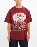 Vintage, 1999, NFL, San, Francisco, 49ers, Tee, The Real Deal, size extra large, colour Burgundy, newtown, sydney, australia, thrift store, opshop, preloved, secondhand, sustainable, retro, antique, 70s, 80s, 90s, 2000s, 00s, fashion, clothing, streetwear, trendy, garment, style, boutique, store, shop, archive, sale, cheap, best, top, T-Shirts