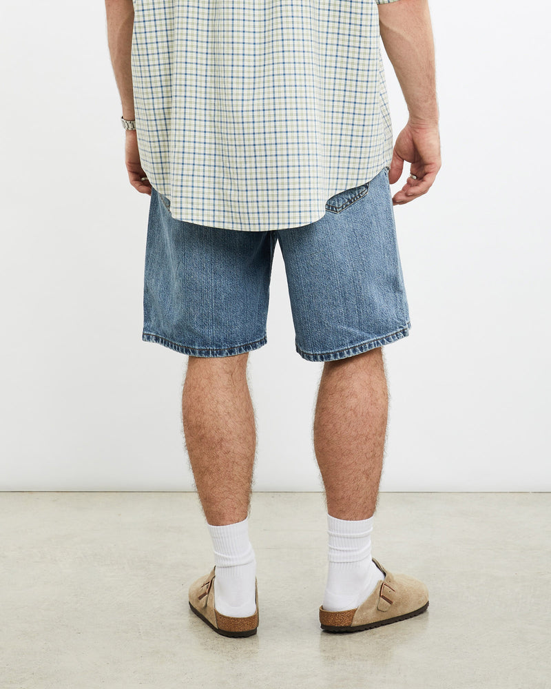Vintage, Levi's, 550, Denim, Shorts, The Real Deal, size 33", colour Blue, newtown, sydney, australia, thrift store, opshop, preloved, secondhand, sustainable, retro, antique, 70s, 80s, 90s, 2000s, 00s, fashion, clothing, streetwear, trendy, garment, style, boutique, store, shop, archive, sale, cheap, best, top, Shorts