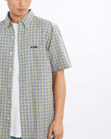 Vintage, 90s, Chaps, Ralph, Lauren, Short, Sleeve, Button, Up, Shirt, The Real Deal, size large, colour Multicolour, newtown, sydney, australia, thrift store, opshop, preloved, secondhand, sustainable, retro, antique, 70s, 80s, 90s, 2000s, 00s, fashion, clothing, streetwear, trendy, garment, style, boutique, store, shop, archive, sale, cheap, best, top, Shirts