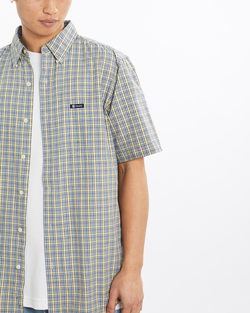 Vintage, 90s, Chaps, Ralph, Lauren, Short, Sleeve, Button, Up, Shirt, The Real Deal, size large, colour Multicolour, newtown, sydney, australia, thrift store, opshop, preloved, secondhand, sustainable, retro, antique, 70s, 80s, 90s, 2000s, 00s, fashion, clothing, streetwear, trendy, garment, style, boutique, store, shop, archive, sale, cheap, best, top, Shirts