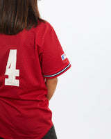 Vintage, 90s, MLB, Majestic, Mesh, Jersey, The Real Deal, size extra small, colour Red, newtown, sydney, australia, thrift store, opshop, preloved, secondhand, sustainable, retro, antique, 70s, 80s, 90s, 2000s, 00s, fashion, clothing, streetwear, trendy, garment, style, boutique, store, shop, archive, sale, cheap, best, top, T-Shirts