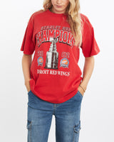 Vintage, NHL, Detroit, Red, Wings, Tee, The Real Deal, size medium, colour Red, newtown, sydney, australia, thrift store, opshop, preloved, secondhand, sustainable, retro, antique, 70s, 80s, 90s, 2000s, 00s, fashion, clothing, streetwear, trendy, garment, style, boutique, store, shop, archive, sale, cheap, best, top, T-Shirts