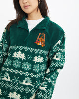 Vintage 90s Disney Winnie The Pooh Tigger Quarter Zip Fleece Sweatshirt <br>M , The Real Deal , newtown, sydney, australia, thrift store, opshop, preloved, secondhand, sustainable, retro, antique, 70s, 80s, 90s, 2000s, 00s, fashion, clothing, streetwear, trendy, garment, style, boutique, store, shop, archive, sale, cheap, best, top