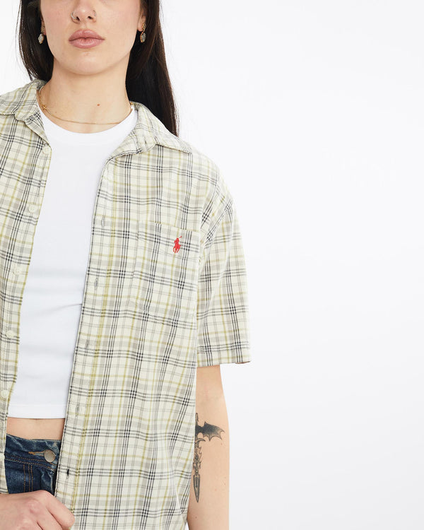 Vintage, 90s, Polo, Ralph, Lauren, Short, Sleeve, Button, Up, Shirt, The Real Deal, size large, colour Multicolour, newtown, sydney, australia, thrift store, opshop, preloved, secondhand, sustainable, retro, antique, 70s, 80s, 90s, 2000s, 00s, fashion, clothing, streetwear, trendy, garment, style, boutique, store, shop, archive, sale, cheap, best, top, Shirts