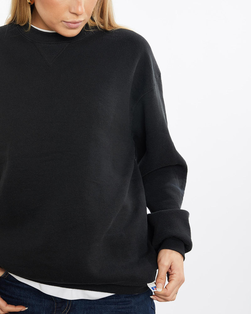 Vintage, 90s, Russell, Athletic, Sweatshirt, The Real Deal, size medium, colour Black, newtown, sydney, australia, thrift store, opshop, preloved, secondhand, sustainable, retro, antique, 70s, 80s, 90s, 2000s, 00s, fashion, clothing, streetwear, trendy, garment, style, boutique, store, shop, archive, sale, cheap, best, top, Sweats and hoodies