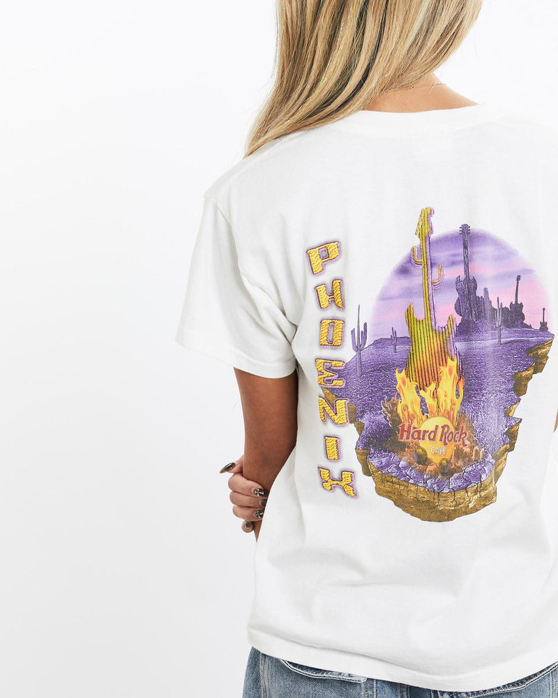 Vintage, 90s, Hard, Rock, Cafe, Tee, The Real Deal, size extra small, colour White, newtown, sydney, australia, thrift store, opshop, preloved, secondhand, sustainable, retro, antique, 70s, 80s, 90s, 2000s, 00s, fashion, clothing, streetwear, trendy, garment, style, boutique, store, shop, archive, sale, cheap, best, top, T-Shirts