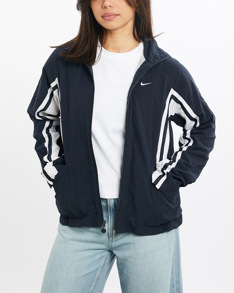 Vintage, Nike, Windbreaker, Jacket, The Real Deal, size double extra small, colour Navy, newtown, sydney, australia, thrift store, opshop, preloved, secondhand, sustainable, retro, antique, 70s, 80s, 90s, 2000s, 00s, fashion, clothing, streetwear, trendy, garment, style, boutique, store, shop, archive, sale, cheap, best, top, Jackets