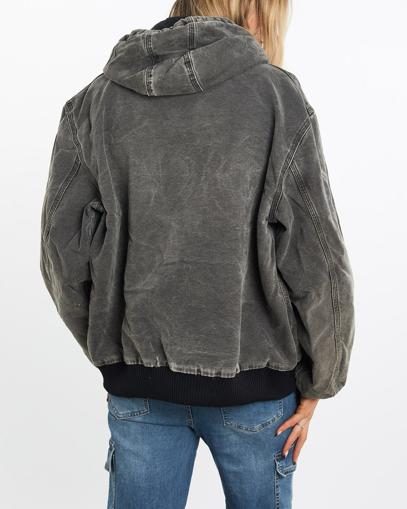 Vintage, Carhartt, Active', Jacket, The Real Deal, size medium, colour Grey, newtown, sydney, australia, thrift store, opshop, preloved, secondhand, sustainable, retro, antique, 70s, 80s, 90s, 2000s, 00s, fashion, clothing, streetwear, trendy, garment, style, boutique, store, shop, archive, sale, cheap, best, top, Jackets