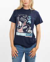 Vintage, 1990, NFL, New, York, Giants, Tee, The Real Deal, size small, colour Navy, newtown, sydney, australia, thrift store, opshop, preloved, secondhand, sustainable, retro, antique, 70s, 80s, 90s, 2000s, 00s, fashion, clothing, streetwear, trendy, garment, style, boutique, store, shop, archive, sale, cheap, best, top, T-Shirts