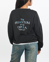 Vintage 1988 The Phantom of the Opera 'Glow in the Dark' Sweatshirt <br>S , The Real Deal , newtown, sydney, australia, thrift store, opshop, preloved, secondhand, sustainable, retro, antique, 70s, 80s, 90s, 2000s, 00s, fashion, clothing, streetwear, trendy, garment, style, boutique, store, shop, archive, sale, cheap, best, top