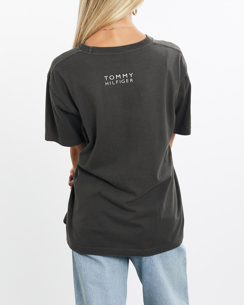 Vintage, 90s, Tommy, Hilfiger, Tee, The Real Deal, size extra small, colour Black, newtown, sydney, australia, thrift store, opshop, preloved, secondhand, sustainable, retro, antique, 70s, 80s, 90s, 2000s, 00s, fashion, clothing, streetwear, trendy, garment, style, boutique, store, shop, archive, sale, cheap, best, top, T-Shirts