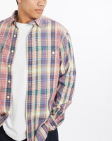 Vintage, 90s, Polo, Ralph, Lauren, Flannelette, Button, Up, Shirt, The Real Deal, size large, colour Multicolour, newtown, sydney, australia, thrift store, opshop, preloved, secondhand, sustainable, retro, antique, 70s, 80s, 90s, 2000s, 00s, fashion, clothing, streetwear, trendy, garment, style, boutique, store, shop, archive, sale, cheap, best, top, Shirts