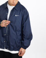 Vintage, 90s, Nike, Coaches, Jacket, The Real Deal, size extra large, colour Navy, newtown, sydney, australia, thrift store, opshop, preloved, secondhand, sustainable, retro, antique, 70s, 80s, 90s, 2000s, 00s, fashion, clothing, streetwear, trendy, garment, style, boutique, store, shop, archive, sale, cheap, best, top, Jackets