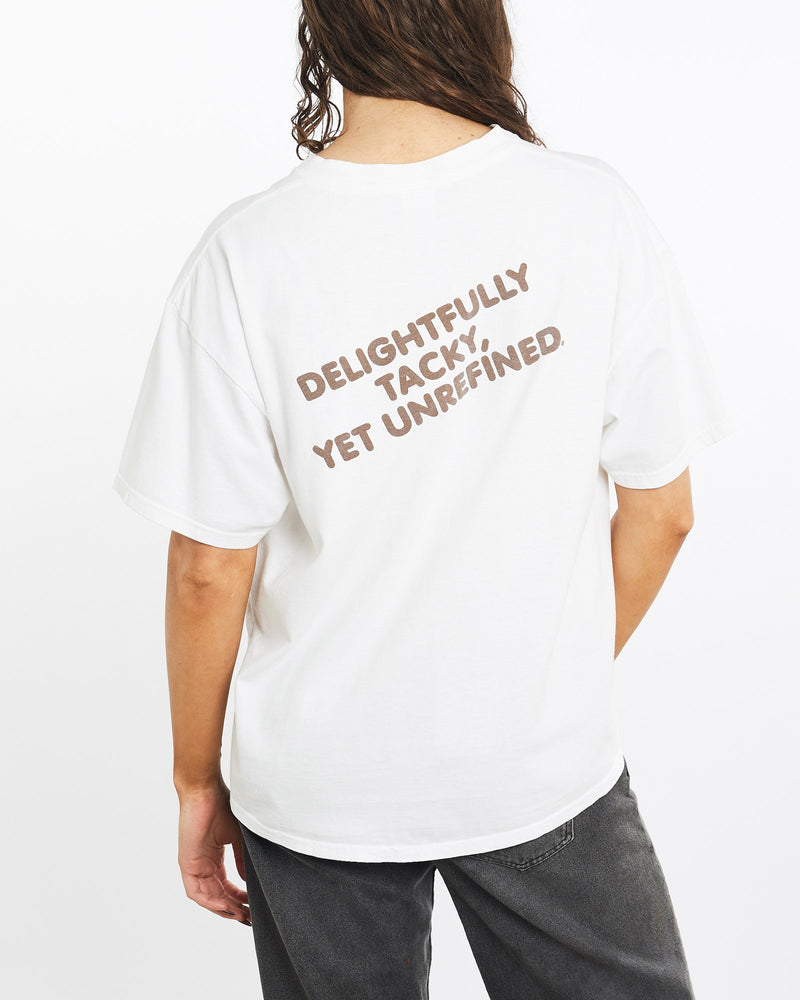 Vintage, 90s, Hooters, Tee, The Real Deal, size medium, colour White, newtown, sydney, australia, thrift store, opshop, preloved, secondhand, sustainable, retro, antique, 70s, 80s, 90s, 2000s, 00s, fashion, clothing, streetwear, trendy, garment, style, boutique, store, shop, archive, sale, cheap, best, top, T-Shirts