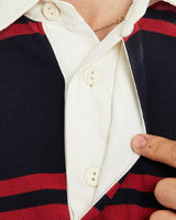 Vintage, 90s, Polo, Ralph, Lauren, Rugby, Shirt, The Real Deal, size large, colour Navy, newtown, sydney, australia, thrift store, opshop, preloved, secondhand, sustainable, retro, antique, 70s, 80s, 90s, 2000s, 00s, fashion, clothing, streetwear, trendy, garment, style, boutique, store, shop, archive, sale, cheap, best, top, Shirts