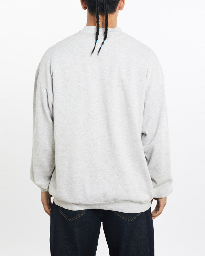 Vintage, 90s, NFL, Philadelphia, Eagles, Sweatshirt, The Real Deal, size large, colour Grey, newtown, sydney, australia, thrift store, opshop, preloved, secondhand, sustainable, retro, antique, 70s, 80s, 90s, 2000s, 00s, fashion, clothing, streetwear, trendy, garment, style, boutique, store, shop, archive, sale, cheap, best, top, Sweats and hoodies