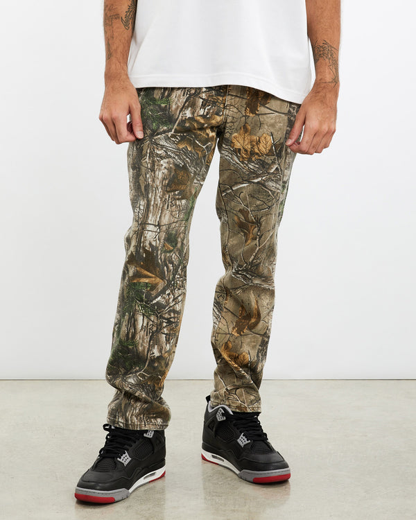 Vintage, Realtree, Camo, Pants, The Real Deal, size 35", colour Green, newtown, sydney, australia, thrift store, opshop, preloved, secondhand, sustainable, retro, antique, 70s, 80s, 90s, 2000s, 00s, fashion, clothing, streetwear, trendy, garment, style, boutique, store, shop, archive, sale, cheap, best, top, Pants