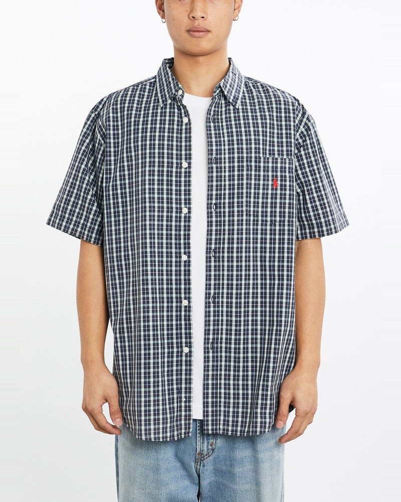 Vintage, 90s, Polo, Ralph, Lauren, Short, Sleeve, Button, Up, Shirt, The Real Deal, size large, colour Multicolour, newtown, sydney, australia, thrift store, opshop, preloved, secondhand, sustainable, retro, antique, 70s, 80s, 90s, 2000s, 00s, fashion, clothing, streetwear, trendy, garment, style, boutique, store, shop, archive, sale, cheap, best, top, Shirts