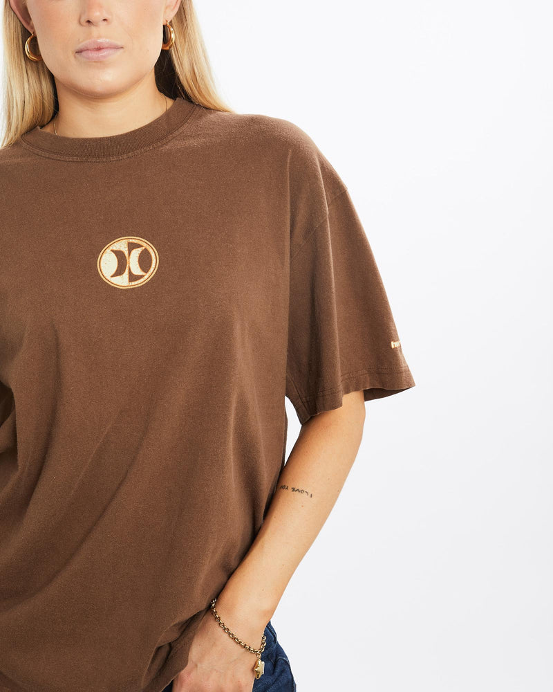 Vintage, Hurley, Skate, Tee, The Real Deal, size medium, colour Brown, newtown, sydney, australia, thrift store, opshop, preloved, secondhand, sustainable, retro, antique, 70s, 80s, 90s, 2000s, 00s, fashion, clothing, streetwear, trendy, garment, style, boutique, store, shop, archive, sale, cheap, best, top, T-Shirts