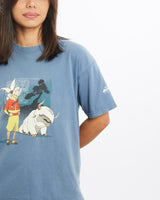 Vintage, Avatar, The, Last, Airbender, Cartoon, Tee, The Real Deal, size double extra small, colour Blue, newtown, sydney, australia, thrift store, opshop, preloved, secondhand, sustainable, retro, antique, 70s, 80s, 90s, 2000s, 00s, fashion, clothing, streetwear, trendy, garment, style, boutique, store, shop, archive, sale, cheap, best, top, T-Shirts