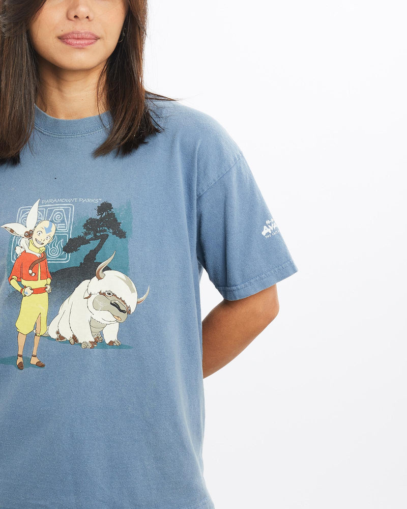 Vintage, Avatar, The, Last, Airbender, Cartoon, Tee, The Real Deal, size double extra small, colour Blue, newtown, sydney, australia, thrift store, opshop, preloved, secondhand, sustainable, retro, antique, 70s, 80s, 90s, 2000s, 00s, fashion, clothing, streetwear, trendy, garment, style, boutique, store, shop, archive, sale, cheap, best, top, T-Shirts