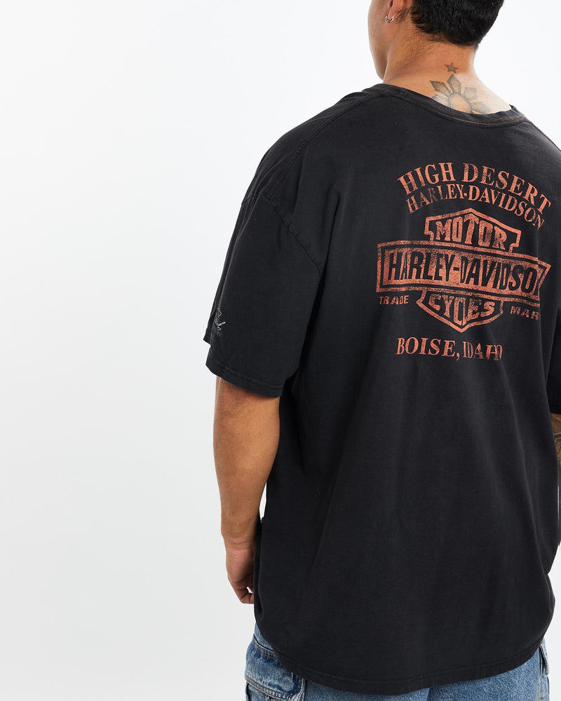 Vintage, 90s, Harley, Davidson, Tee, The Real Deal, size extra large, colour Black, newtown, sydney, australia, thrift store, opshop, preloved, secondhand, sustainable, retro, antique, 70s, 80s, 90s, 2000s, 00s, fashion, clothing, streetwear, trendy, garment, style, boutique, store, shop, archive, sale, cheap, best, top, T-Shirts