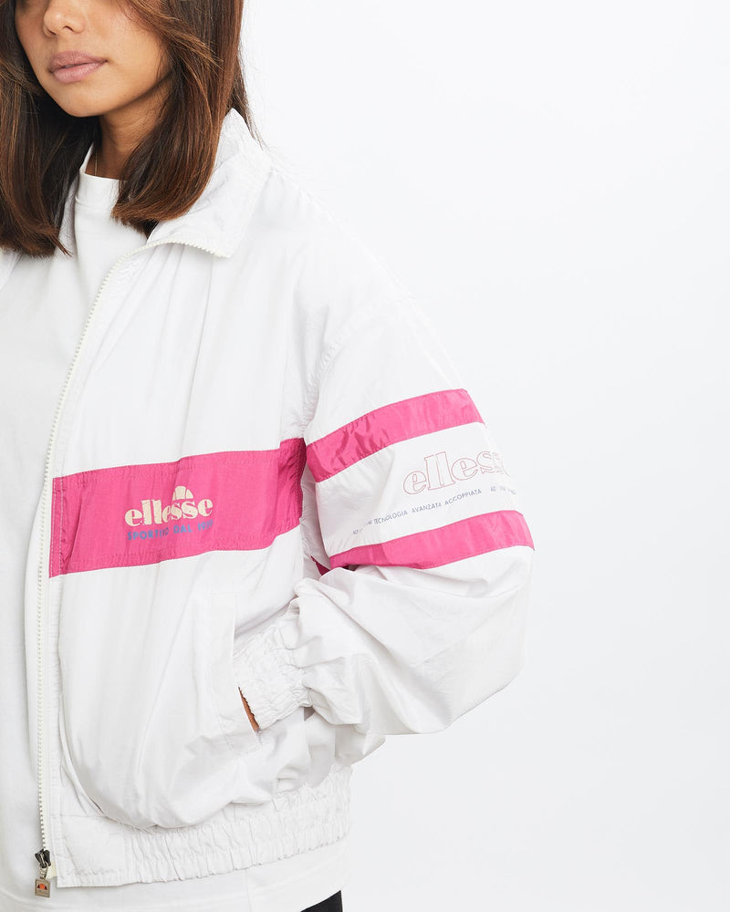 Vintage, 90s, Ellesse, Track, Jacket, The Real Deal, size double extra small, colour Beige, newtown, sydney, australia, thrift store, opshop, preloved, secondhand, sustainable, retro, antique, 70s, 80s, 90s, 2000s, 00s, fashion, clothing, streetwear, trendy, garment, style, boutique, store, shop, archive, sale, cheap, best, top, Jackets