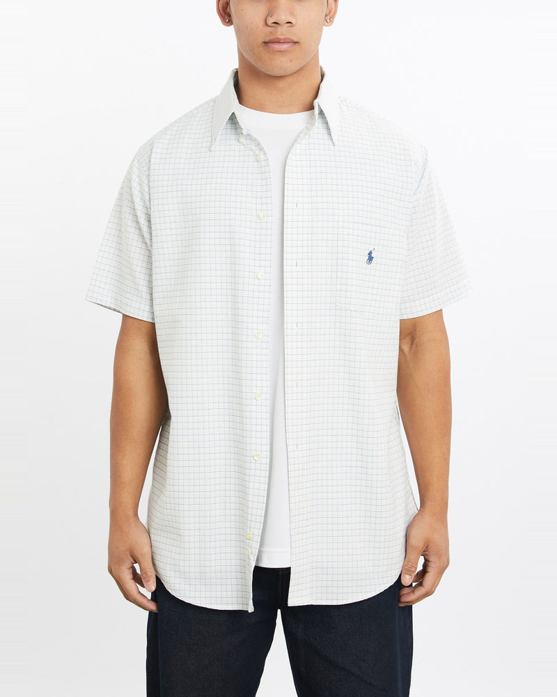 Vintage, 90s, Polo, Ralph, Lauren, Short, Sleeve, Button, Up, Shirt, The Real Deal, size large, colour Multicolour, newtown, sydney, australia, thrift store, opshop, preloved, secondhand, sustainable, retro, antique, 70s, 80s, 90s, 2000s, 00s, fashion, clothing, streetwear, trendy, garment, style, boutique, store, shop, archive, sale, cheap, best, top, Shirts